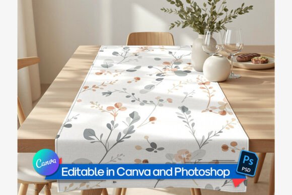 Download Table Runner Pattern Mockup - Pattern mockup Collection