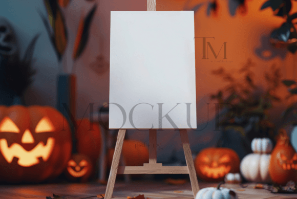 Download Event Sign Mockup, Halloween Welcome - Mockup Collection