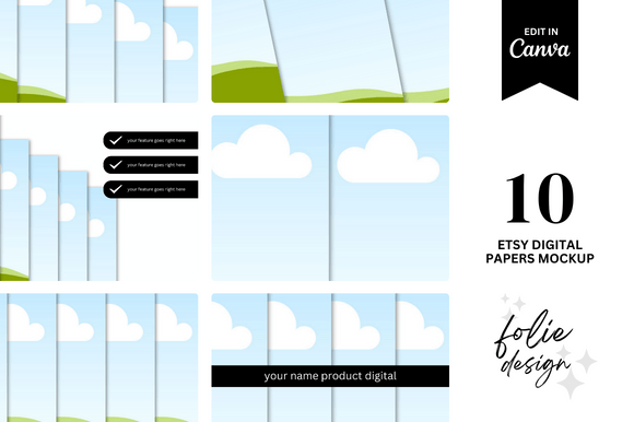 Download 10 Etsy Digital Paper Mockup - Mockup Collection