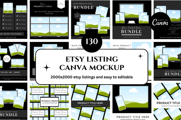 Download 130 Etsy Canva Mockup - Mockup Collection