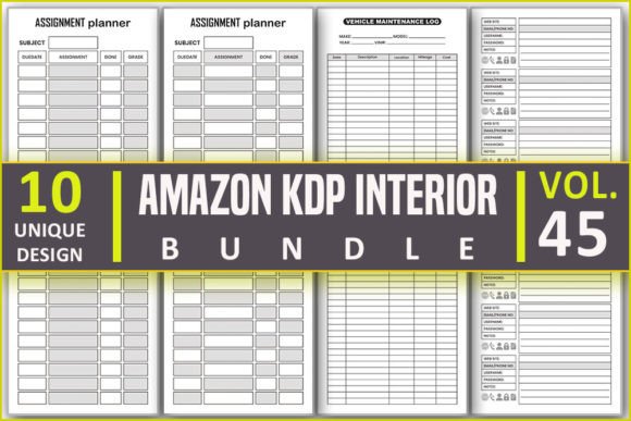 Download Low Content KDP Interior Bundle - Low content Collection
