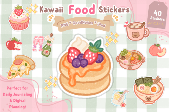 Download Cute Food Planner Stickers - Cute Collection