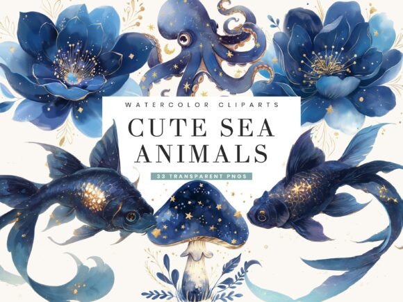 Download Fantasy Cute Sea Creature Animals - Cute Collection