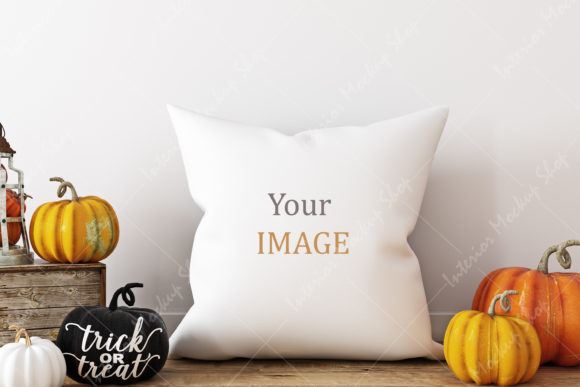 Download Pillow Mockup Halloween - 884 - Mockup Collection