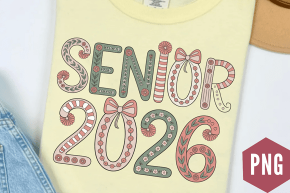 Download Coquette Lace Graduation Senior 2026 PNG - Graduation senior Collection