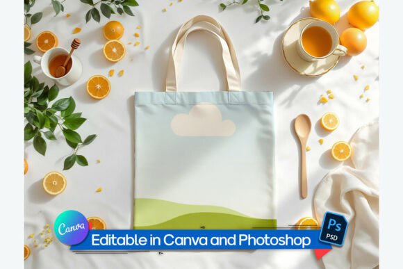 Download Tote Bag Mockup with Soft Shadows - Mockup Collection