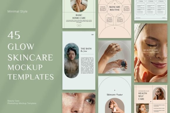 Download 45 Glow Skincare Mockup Templates - Mockup Collection