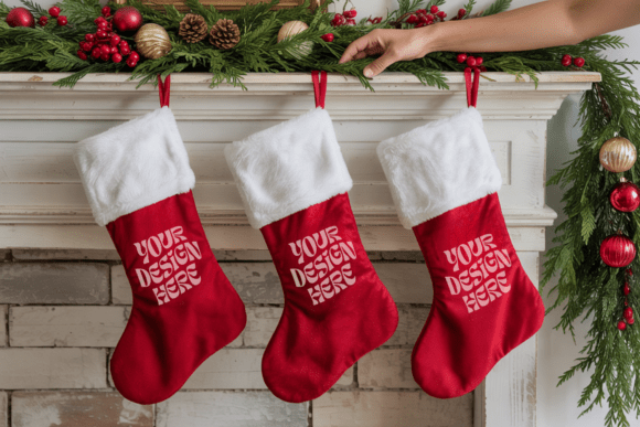 Download Christmas Stockings Mockup 18 - Mockup Collection