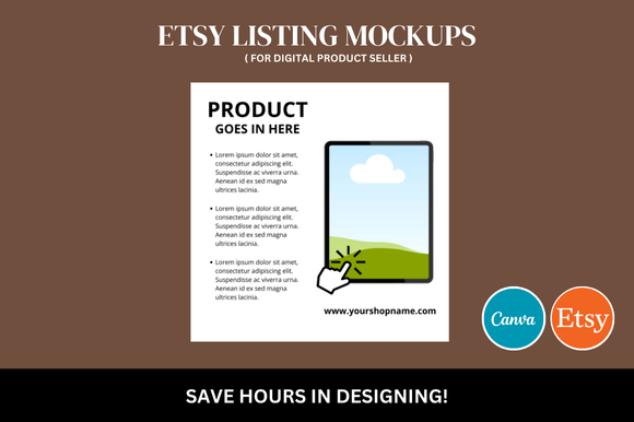 Download Digital Shop Etsy Canva Mockup - Mockup Collection