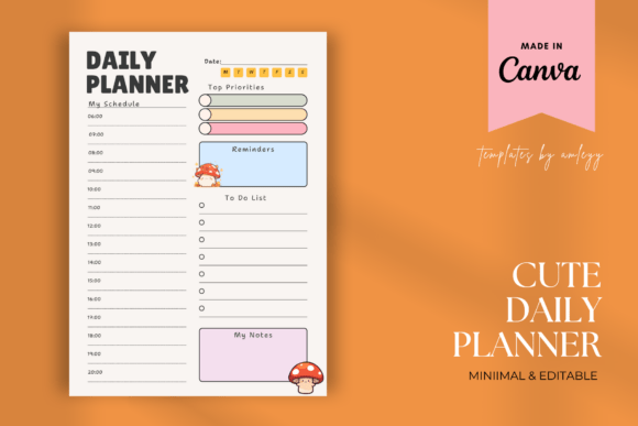 Download Cute Daily Planner – Aesthetic Printable - Cute Collection