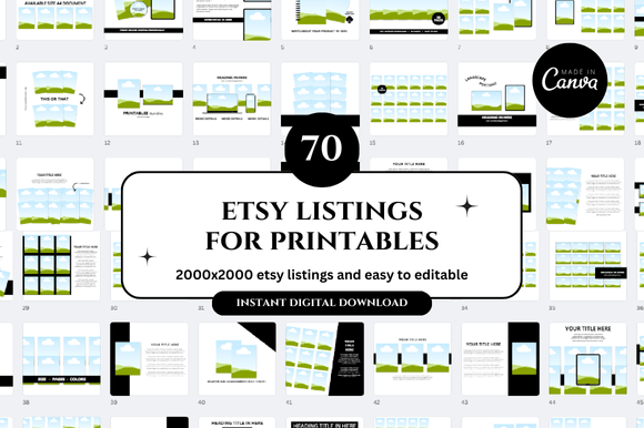Download Printables Etsy Canva Mockup - Mockup Collection