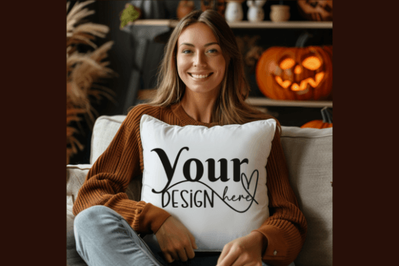 Download Pillow Mockup. Halloween Mockup - Mockup Collection