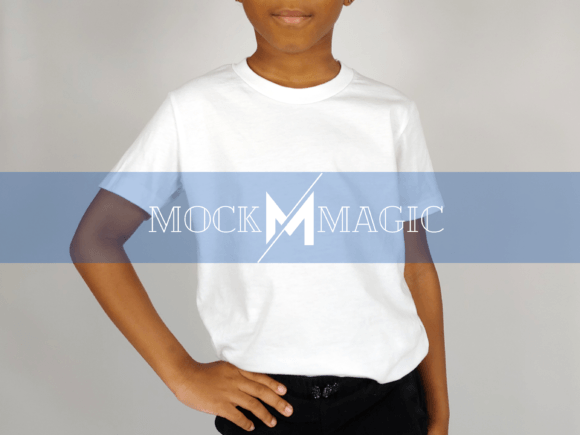 Download Kids White Shirt Mockup Bella Canvas - Mockup Collection
