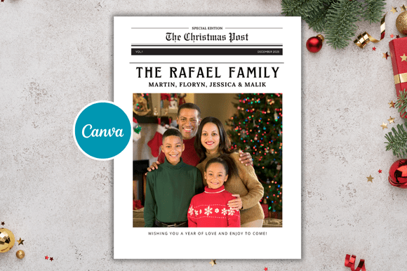 Download Christmas Mockup Newspaper Templates - Mockup Collection