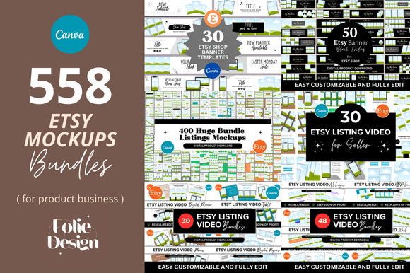 Download 558 Etsy Mockups Templates Bundle - Mockup Collection