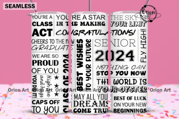 Download Graduation Senior 2024 Tumbler Wrap PNG - Graduation senior Collection