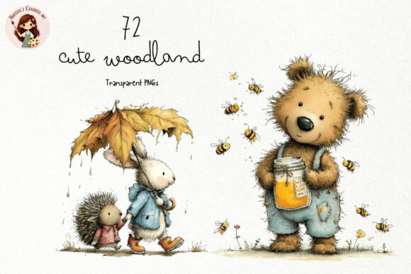 Download Cute Woodland Animals PNG Clipart - Cute Collection