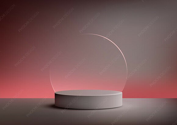 Download Gray Cylindrical Podium Product Mockups, - Mockup Collection