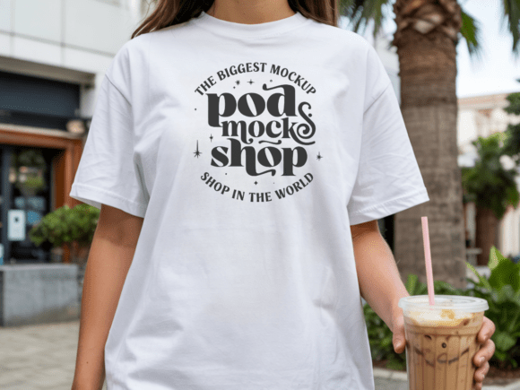Download Comfort Colors 1717 White Shirt Mockup - Mockup Collection
