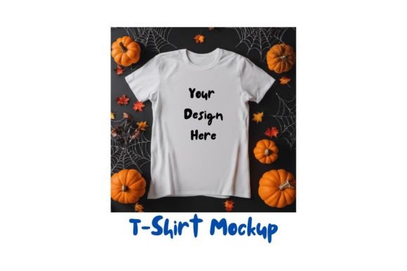 Download White T-Shirt Mockup Halloween - Mockup Collection