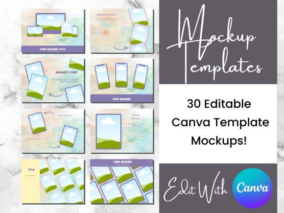 Download 15 Spring Watercolor Mockup Templates - Mockup Collection