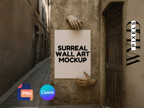 Download Surreal Wall Art Mockup Canva Template - Mockup Collection