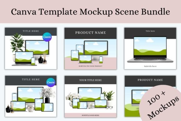 Download Canva Template Digital Mockup Scenes - Mockup Collection