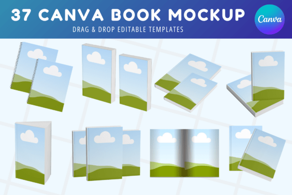 Download Canva Editable Book Mockup Templates - Mockup Collection