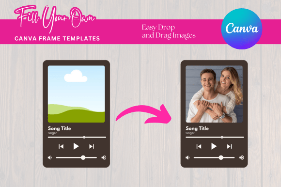 Download Music Player Canva Frame Mockup - Mockup Collection
