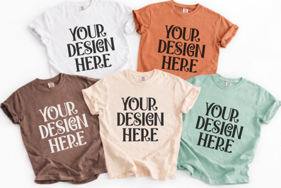 Download Comfort Colors 1717 Group Shirt Mockup - Premium Resources