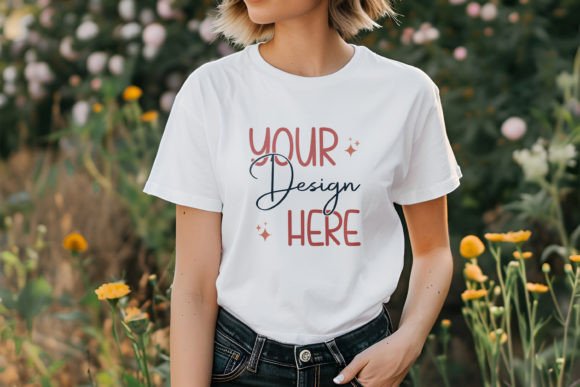 Download Comfort Colors C1717 White Shirt Mockup - Mockup Collection