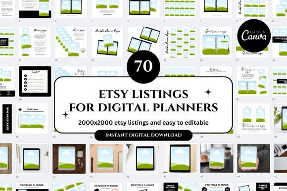 Download Digital Planner Etsy Canva Mockup - Mockup Collection
