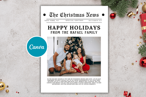 Download Christmas Mockup Newspaper Templates - Mockup Collection