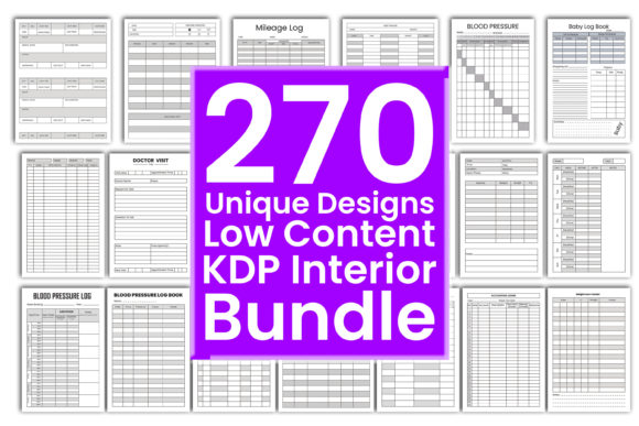 Download Low Content KDP Interior Bundle - Low content Collection