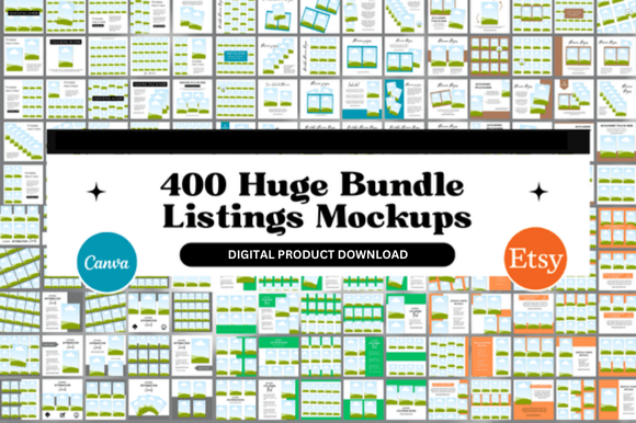 Download 400 Huge Bundle Listing Mockups - Mockup Collection