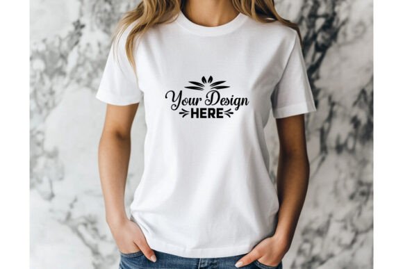 Download Memorial Day BC 3001 White Shirt Mockup - Mockup Collection