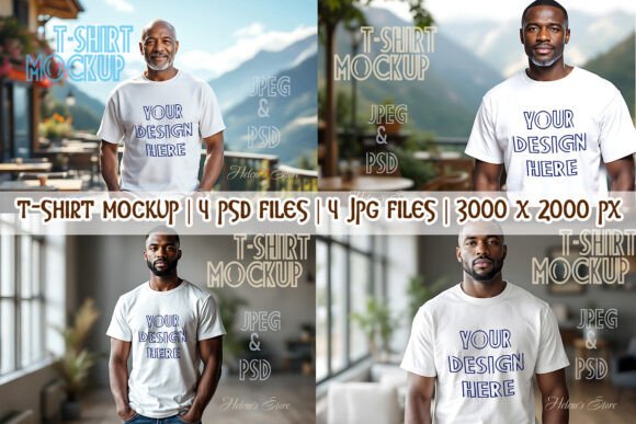 Download African American Man White Shirt Mockup - Mockup Collection