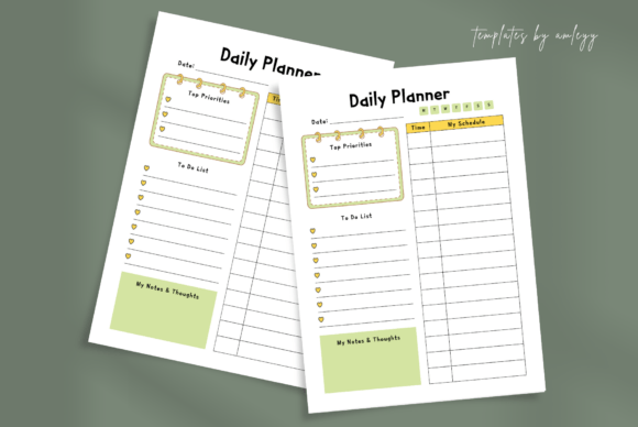 Download Cute Daily Planner Template Canva Kawaii - Cute Collection